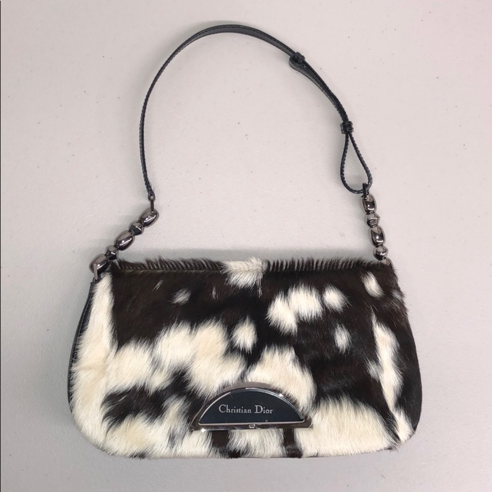 💫SOLD💫*RARE* Vintage Christian Dior Malice Pony Hair Bag - Picture 4 of 13